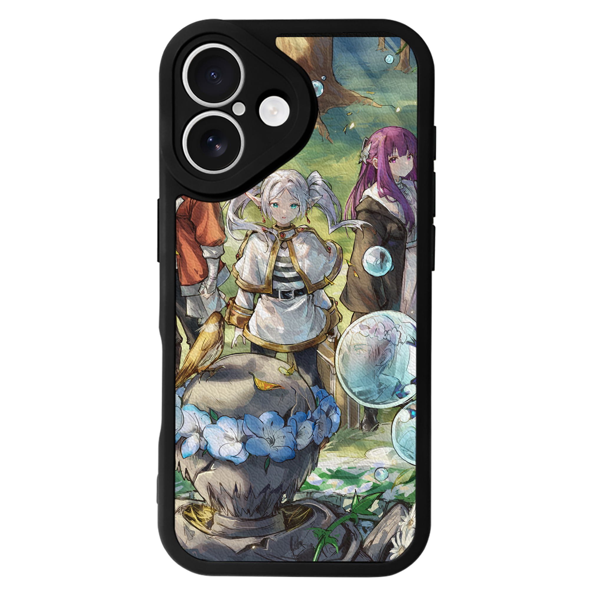 （画像用） 葬送のフリーレン Frieren 【iPhone 16シリーズ対応】シリコンスマホケース（レザー調） 材質：シリコン